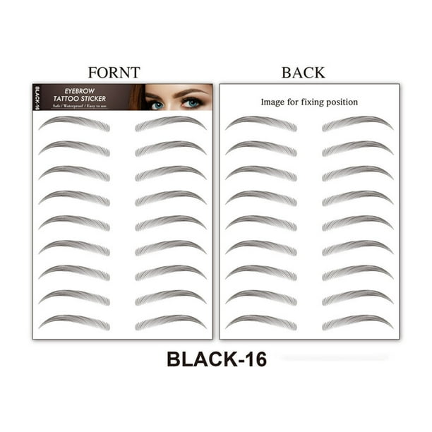 Pegatinas impermeables simuladas para cejas, pegatinas tatuadas para cejas, parches ecológicos para cejas perezosas