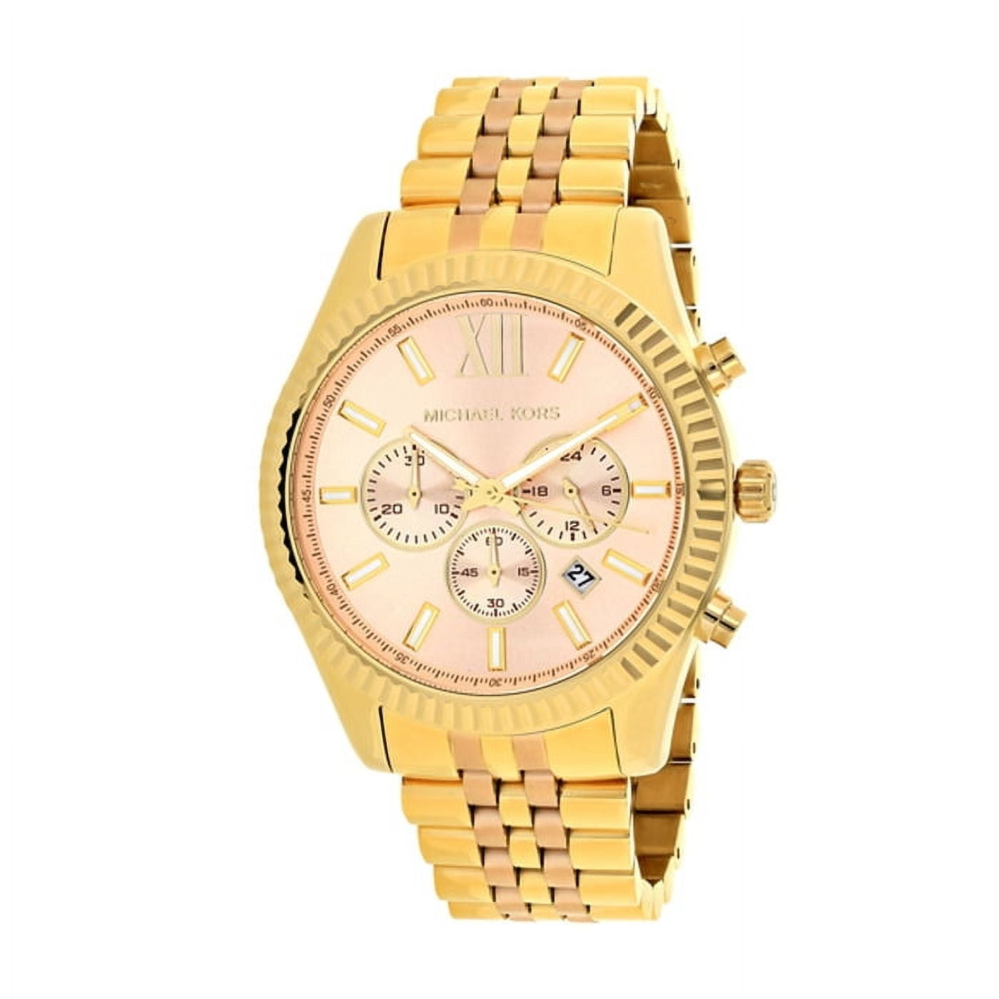 MICHAEL KORS ゴールド クロノグラフ腕時計 MK6207 Michael Kors Women's MK6207 Rose Gold Stainless-Steel Quartz