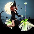 thumbnail image 5 of Sunshinehomely Halloween Witch Broom with Led Light, Halloween Witch Broom Fall Decor, Halloween Broomstick, halloween Dancing Broom, Halloween Decoration Witches Broom for Kids Adult, 5 of 7