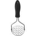 thumbnail image 2 of Stainless Steel Mashed Garlic Masher Crush Kitchen Tool Black Handle with Hole for Hanging, 2 of 5