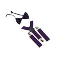 thumbnail image 2 of DISPARTOS DE NIÑOS Bowtie Set ajustable y espalda para niños para niñas jeans para niñas Morado oscuro, 2 of 8
