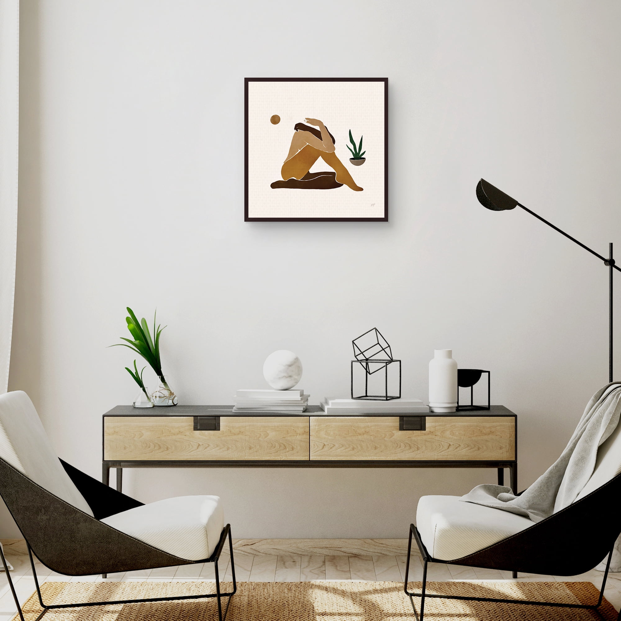 Figure 1 by Bria Nicole Framed Canvas Art Print
