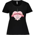 thumbnail image 3 of Inktastic Paris Oo-la-la with Eiffel Tower and Flowers in Pink Heart Women's Plus Size T-Shirt, 3 of 5