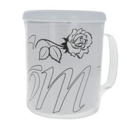 Set of 3 Plastic Mugs with Text "LOVE YOU" DIY Craft