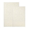thumbnail image 2 of Superior Venere Floral Scroll Washable Bath Rug, Set of 2, Medium, Ivory, 2 of 12