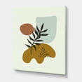 thumbnail image 3 of Designart ' Abstract Shapes With Botanical Minimalist Leaf II ' Modern Canvas Wall Art Print, 3 of 4