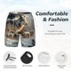 thumbnail image 3 of Fotbe Wolf Family Winter Wonderland Traje de Baño para Hombre – Shorts de Natación de Secado Rápido con Forro y Bolsillos-3X-Large, 3 of 6