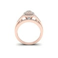 thumbnail image 3 of 1/3ct TDW 10k Rose Gold Diamond Bridal Set, 3 of 4