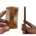 thumbnail image 3 of G.B.S 2-Sided Beard Comb Natural Wood Durable. Anti-Static Pocket Comb Fine Toothed Great for Balm Oil Wax Soften Tame Style Multi-Purpose Curly, Thin, Thick & Mustache, 3 of 3