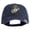 Navy, variant on US Marine Corps Emblem Embroidered Washed Solid Pigment Dyed Cotton Twill Brass Buckle Cap - Navy OSFM