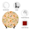 thumbnail image 4 of Zufioo Scandinavian Style Hygge Print Bone China Decorative Plate, Ceramic Dinner Plate with Stand Ceramic Decoration Homewares-8in, 4 of 6