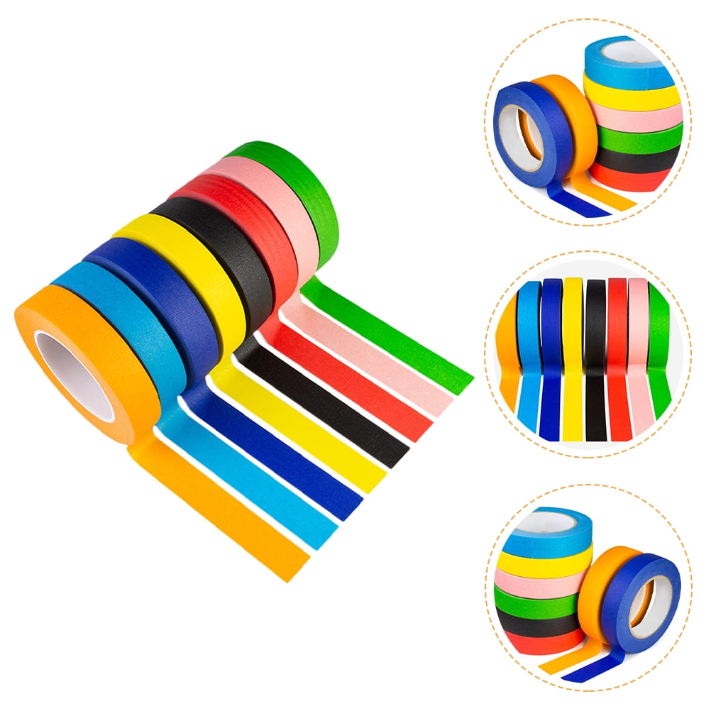 OUNONA 16 Rolls  DIY Washi Tapes Art Crafts Scrapbooking Tapes Scrapbook Tearable Tapes