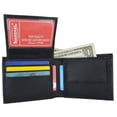 thumbnail image 2 of Genuine Lambskin Soft Leather Bifold Credit Card Wallet with Coin Pouch 59, 2 of 24