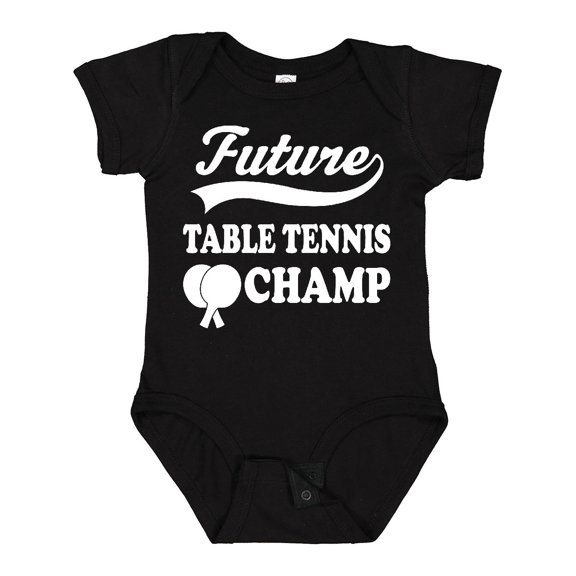 Inktastic Future Table Tennis Champ Boys or Girls Baby Bodysuit