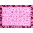 thumbnail image 1 of Ahgly Company Indoor Rectangle Oriental Pink Traditional Area Rugs, 5' x 7', 1 of 4