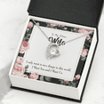 thumbnail image 3 of To My Wife I Want Us Forever Necklace w Message Card, 3 of 20