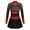 Black&Red, variant on Kids Girls Shiny Rhinestone Letter Print Long Sleeve Cheerleading Uniform Dance Dress Blue 6
