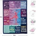 thumbnail image 5 of Dance Gifts Blanket Dance Gifts for Girls Ballet Dance Teacher Gifts Dance Gifts for Teen Girls Best Birthday Gifts for Dance Lover Throw Blanket 50x60, 5 of 6