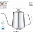 thumbnail image 2 of Easyworkz Gage Gooseneck Pour Over Coffee Kettle 20 oz with Thermometer Stainless Steel Hand Drip Coffee Pot With Long Narrow Spout, 2 of 7