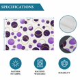 thumbnail image 6 of Purple Polka Dots Placemats Set of 12, Modern Abstract Art Placemats for Dining Table, Place Mats for Kitchen Tabletop, Waterproof Wipeable Dining Table Mats Set, 6 of 9