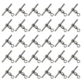 thumbnail image 1 of Unique Bargains T-Shape Fishing Swivels 70Lbs Swivels Fishing Tackle 3-Way Cross Line Swivels, 30 Pack, 1 of 8