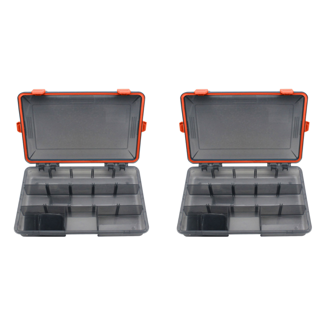 Caja Pesca Portátil Cebo Impermeable Cajas Anzuelos Herramienta (grande) Rojo