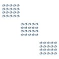 thumbnail image 4 of relayinert 100bag Mudguard Metal Clips - Effortlessly Vehicles Fittings Metal Is Firm And Durable Car Modification Fasteners Silver 100pcs 3Set, 4 of 6