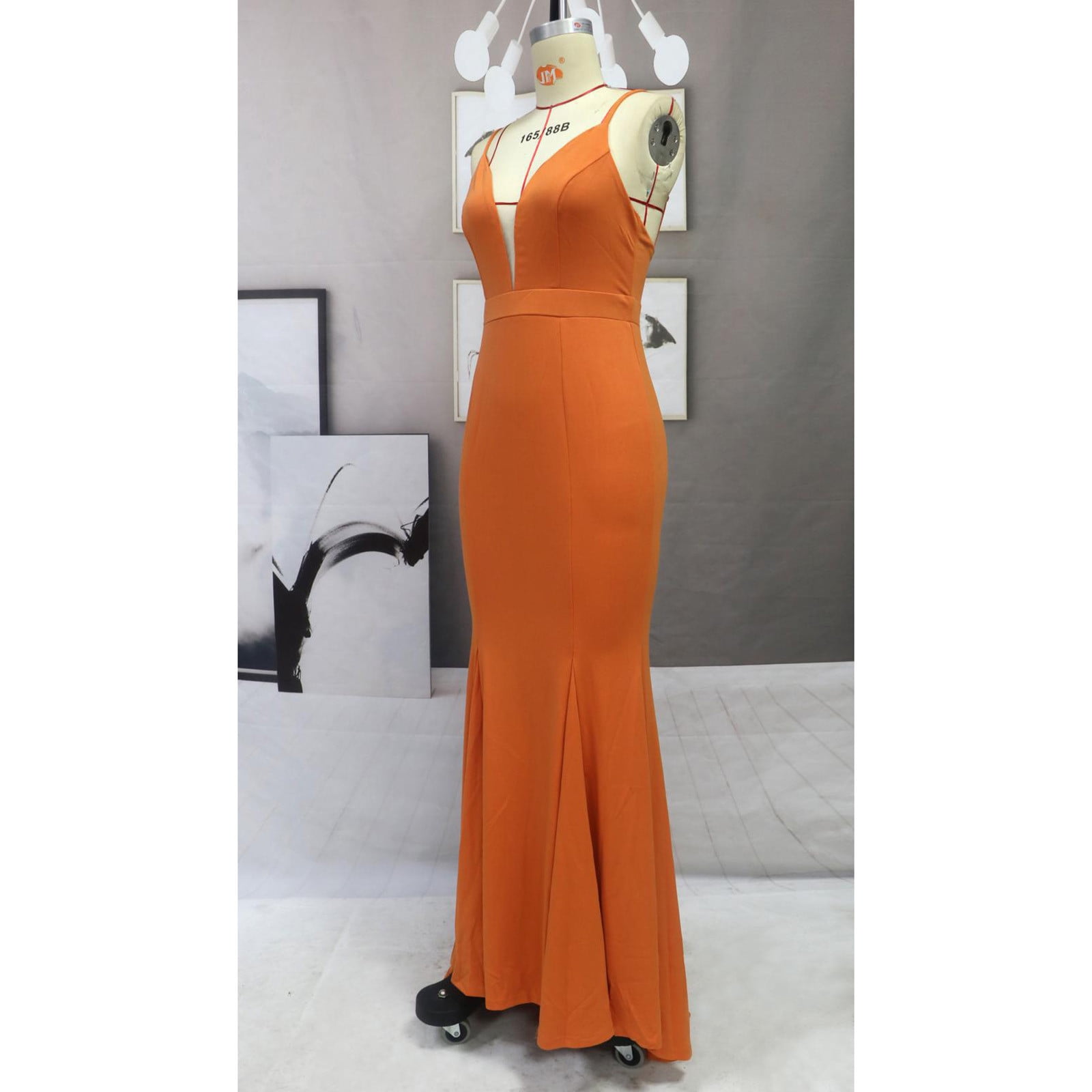 orange debs dress Sequin Burnt Orange Debs Dress Bellasprom Burnt Orange Scoop Sleeveless Mermaid Prom Dress With Sequins Beadings
