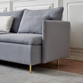 thumbnail image 5 of Ataucjin L Shaped Sectional Couch, 92" Modern Corner Sectional Sofa 5 Seater Sofa With Support Pillow For Living Room, Apartment, Office, Home Decoration 92.13 x 92.13 x 33.28", 5 of 9