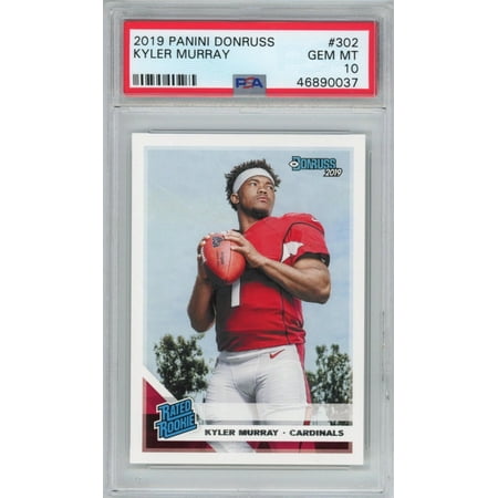 

Graded 2019 Panini Donruss Kyler Murray #302 Rookie RC Football Card PSA 10 Gem Mint