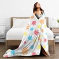 thumbnail image 5 of ZICANCN Anti-Pilling Flannel Bed Throw Blankets Autumn Maple Leaf Pattern , Couch Ultra Soft Micro Fleece Sofa Bed Camping Travel Blanket for Adults 80"x60", 5 of 8