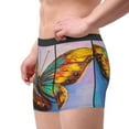thumbnail image 3 of Kdxio Men's Boxer Briefs with Oil Painting Beautiful Butterfly Print - Comfortable and Breathable Underwear for Everyday Wear, 3 of 7