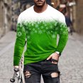 thumbnail image 2 of Mens Outfit Tops Long Sleeve Round Neck Printed Comfrotable Blouse Sun Shirt Clothes, 2 of 3