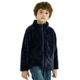 thumbnail image 2 of Vedolay Jackets for Girls 2023 Fall Coats for Boy's Print Zip Up Long Sleeve Windproof Coat,Navy 7-8 Years, 2 of 3