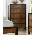 thumbnail image 2 of Benzara Plywood, Poplar Wood & Pine Veneer Chest, Brown, 2 of 2