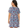 thumbnail image 6 of Cotton Nightgowns for Women - Winter Dachshund Sleep Shirts for Women's Nightgowns & Sleepshirts, Soft Cotton Pajama Dress Shirts for Women, House Dress Sleepwear for Women, 6 of 7
