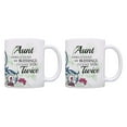 thumbnail image 1 of ThisWear Floral Aunt Mugs When I Count My Blessings I Count You Twice Aunt Coffee Cup 2 Pack Mugs Cups Multi, 1 of 4