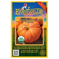 Everwilde Farms - 10 Organic Cinderella Pumpkin Seeds - Gold Vault Jumbo Bulk Seed Packet