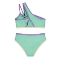 thumbnail image 6 of JAJAHO Bikini Sets For Girls 2 Piece Swimsuits One Shoulder Color Block Bathing Suit For Kids Teens 7-16Y Cute Beachwear, 6 of 6