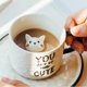 thumbnail image 5 of Taza de Cerámica JM Estilo Gato YouAreCute, 5 of 5