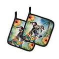 thumbnail image 2 of Carolines Treasures 7.5 x 7.5 in. Unisex Greyhound Luau Pair of Pot Holder, 2 of 2