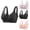 Hot Pink bras, variant on 3pcs Wirefree Bras for Women Plus Size Full Coverage Open Closure Bralettes Ladies Elder Lightweight Comfy Seamless Push up Bra