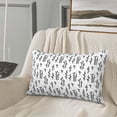 thumbnail image 2 of LNWH Rectangle Pillow Cover, Japan Bamboo Element Pattern Cushion Covers Pillowcase for Couch Bedroom Sofa, 20"x30", 2 of 8