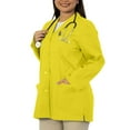 thumbnail image 5 of Panda Uniform by HeedFit Women’s 32" Colored Lab Coat – Custom Fit Medical Lab Coat, Multi-Color 5XL Yellow, 5 of 8