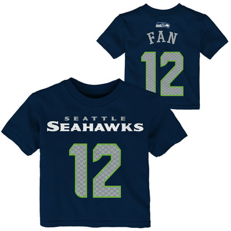 12s Seattle Seahawks Preschool Mainliner Name & Number T-Shirt - College