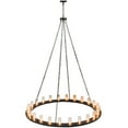 thumbnail image 4 of Meyda Tiffany 148680 Loxley 24 Light 72" Wide Ring Chandelier - Bronze, 4 of 6