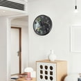 thumbnail image 6 of Voice Activated Clock with Glow Light 12 Inch Large Silent Wall Clock Battery Operated for Home Decor Village Nestled in The Forest, 6 of 8