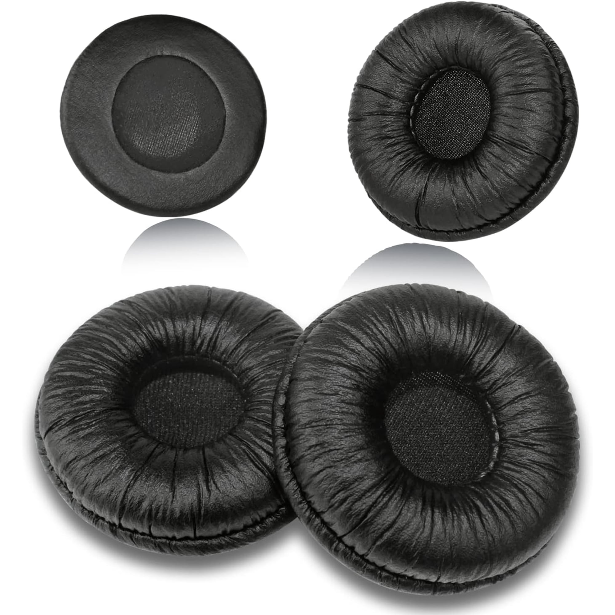 Ear Cushions for Plantronics Headset Replacement Ear Pads (4 Pack) | Work for Plantronics HW251N HW261N HW510 HW520 Blackwire C320 3210 3220 3320 Jabra Biz 1500 GN2000 PRO 920 9450 Headphones