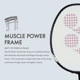 thumbnail image 2 of Badminton Racket Muscle Power Series with Full Cover High Tension Pre Strung Racquets, 2 of 6