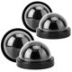 thumbnail image 3 of Cámara de simulación de domo CCTV Ticfox Cámara de seguridad falsa con luz Led intermitente Negro 4 Uds., 3 of 13
